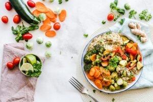 pexels-photo-1640777-1640777 Flat-lay Photography of Vegetable Salad on Plate